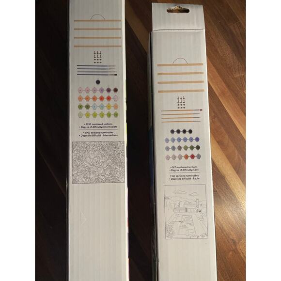 NEW Set of (2) Artist's Loft Paint by Numbers - Modern House/Pool & Succulents - Picture 7 of 9